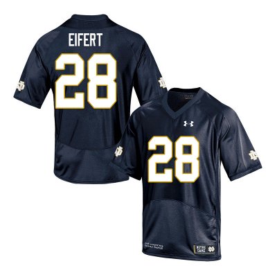 Notre Dame Fighting Irish Men's Griffin Eifert #28 Navy Under Armour Authentic Stitched College NCAA Football Jersey AHN1799SD